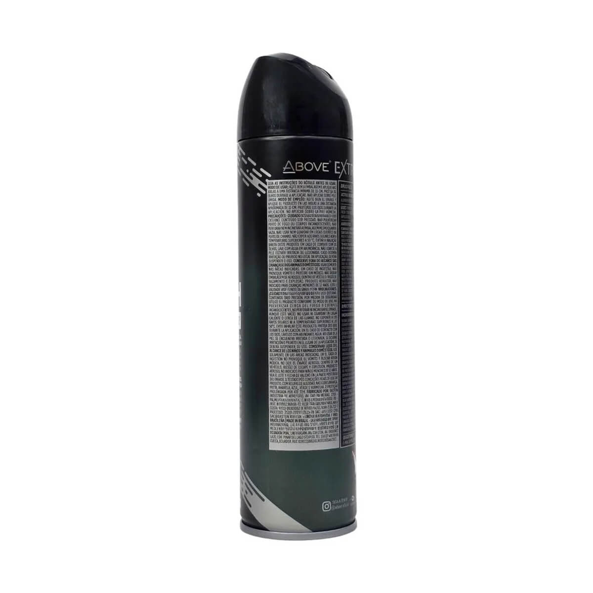 Desodorante Above Men Extreme Black 150ml Aerossol 72h — ABOVE