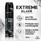 Desodorante Above Men Extreme Black 150ml Aerossol 72h — ABOVE