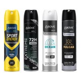 Kit 4 Desodorantes Above Men Sport + Ocean + Black + Vulcan — ABOVE