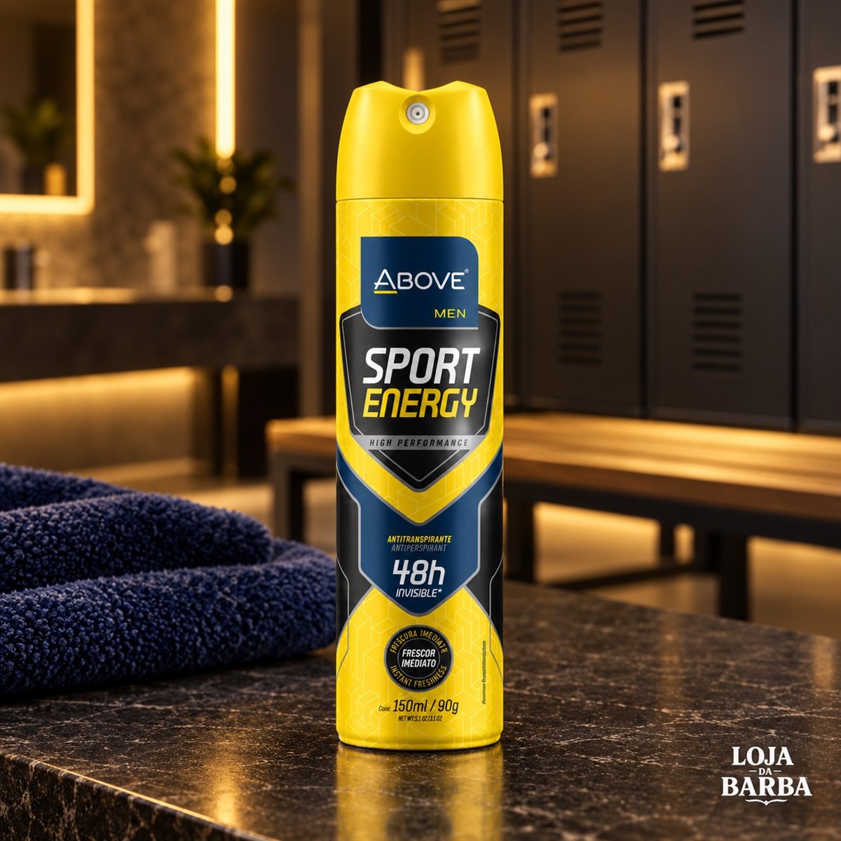 Desodorante Above Men Sport Energy Jato Seco 150ml — ABOVE
