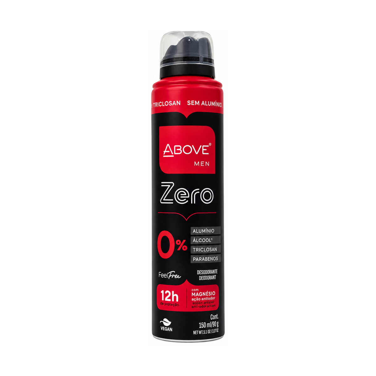 Kit 3 Desodorantes Above Men Feel Free Zero 150ml — ABOVE