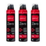 Kit 3 Desodorantes Above Men Feel Free Zero 150ml — ABOVE