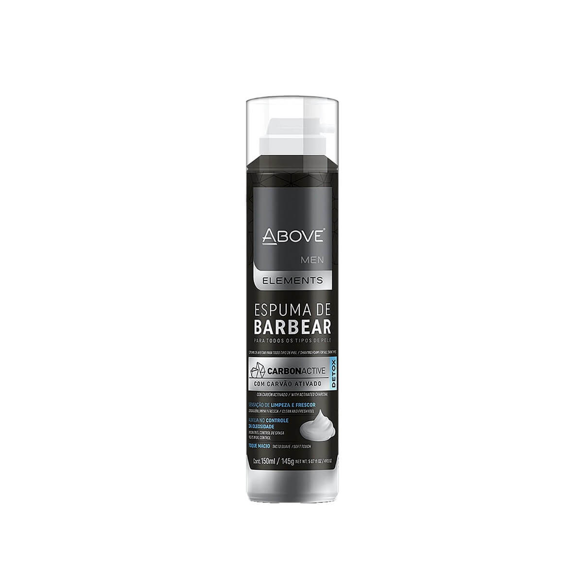 Espuma de Barbear Above Men Carvão Ativado 150ml — ABOVE