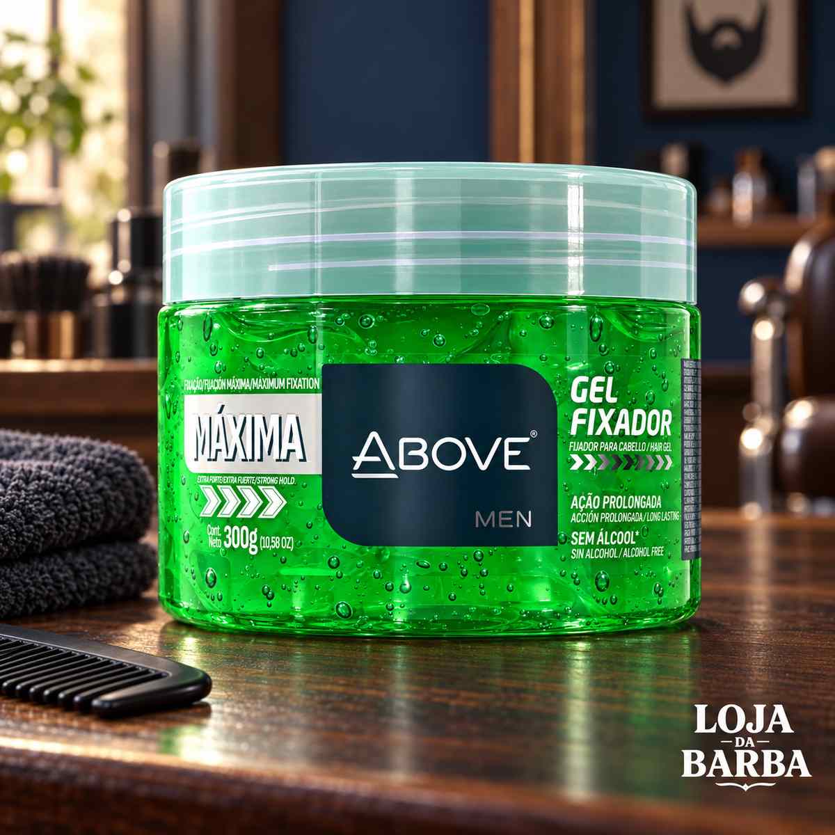 Kit 2 Gel para Cabelo Above Men Extra Forte 300g — ABOVE
