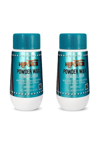 Kit 2 Pó Modelador Powder Wax Hipster Barba Forte — BARBA FORTE