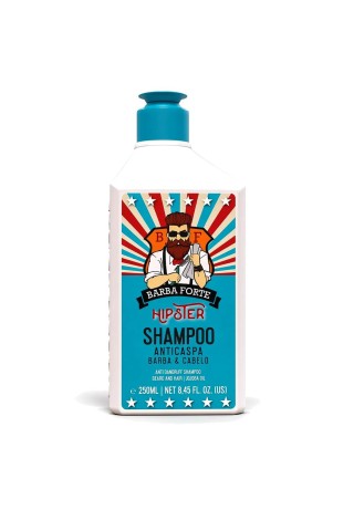 Shampoo Anticaspa Barba e Cabelo Barba Forte Hipster — BARBA FORTE