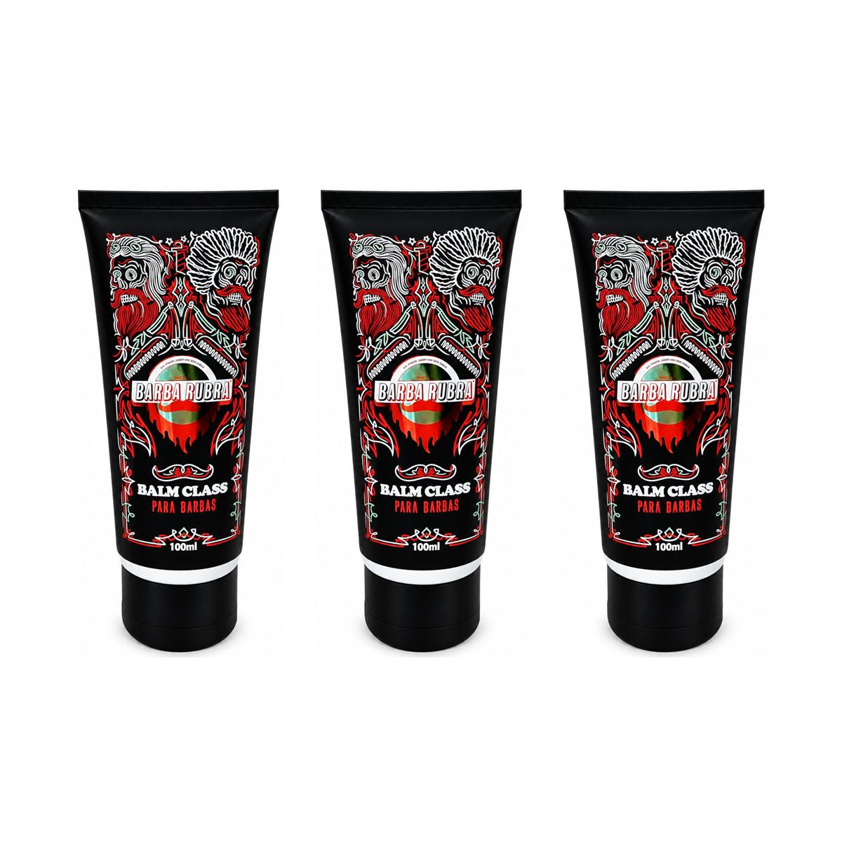 Kit para Barba - 3 Balms Class Premium Barba Rubra 100ml — BARBA RUBRA
