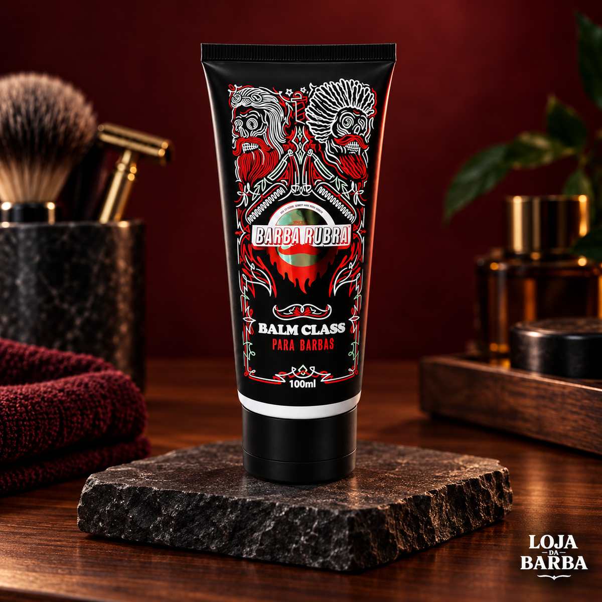 Balm de Barba 100ml Barba Rubra Class - Hidrata e Condiciona — BARBA RUBRA