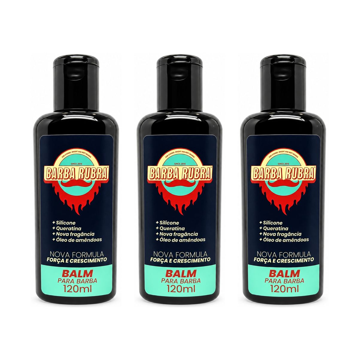 Kit 3 Balm para Barba - Barba Rubra 120ml Hidrata e Modela — BARBA RUBRA