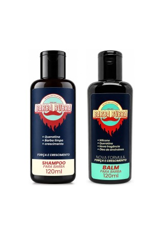 Kit para Barba Shampoo + Balm - Barba Rubra 120ml — BARBA RUBRA