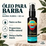 Óleo para Barba 60ml Barba Rubra — Maciez e Brilho — BARBA RUBRA