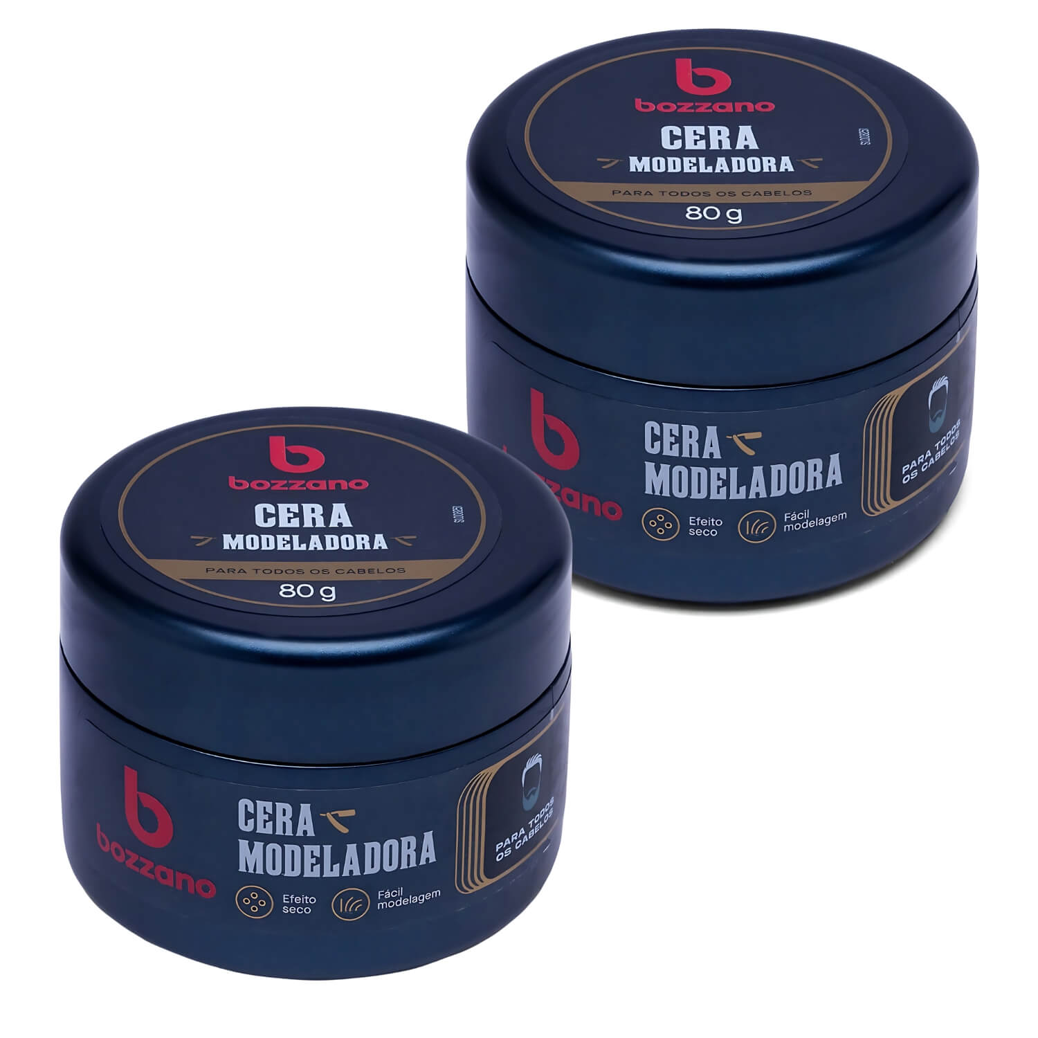 Kit 2 Ceras Modeladoras de Cabelo Bozzano — BOZZANO