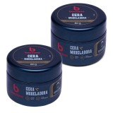 Kit 2 Ceras Modeladoras de Cabelo Bozzano — BOZZANO