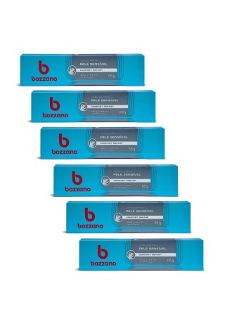 Kit 6 Cremes de Barbear Bozzano Pele Sensível — BOZZANO