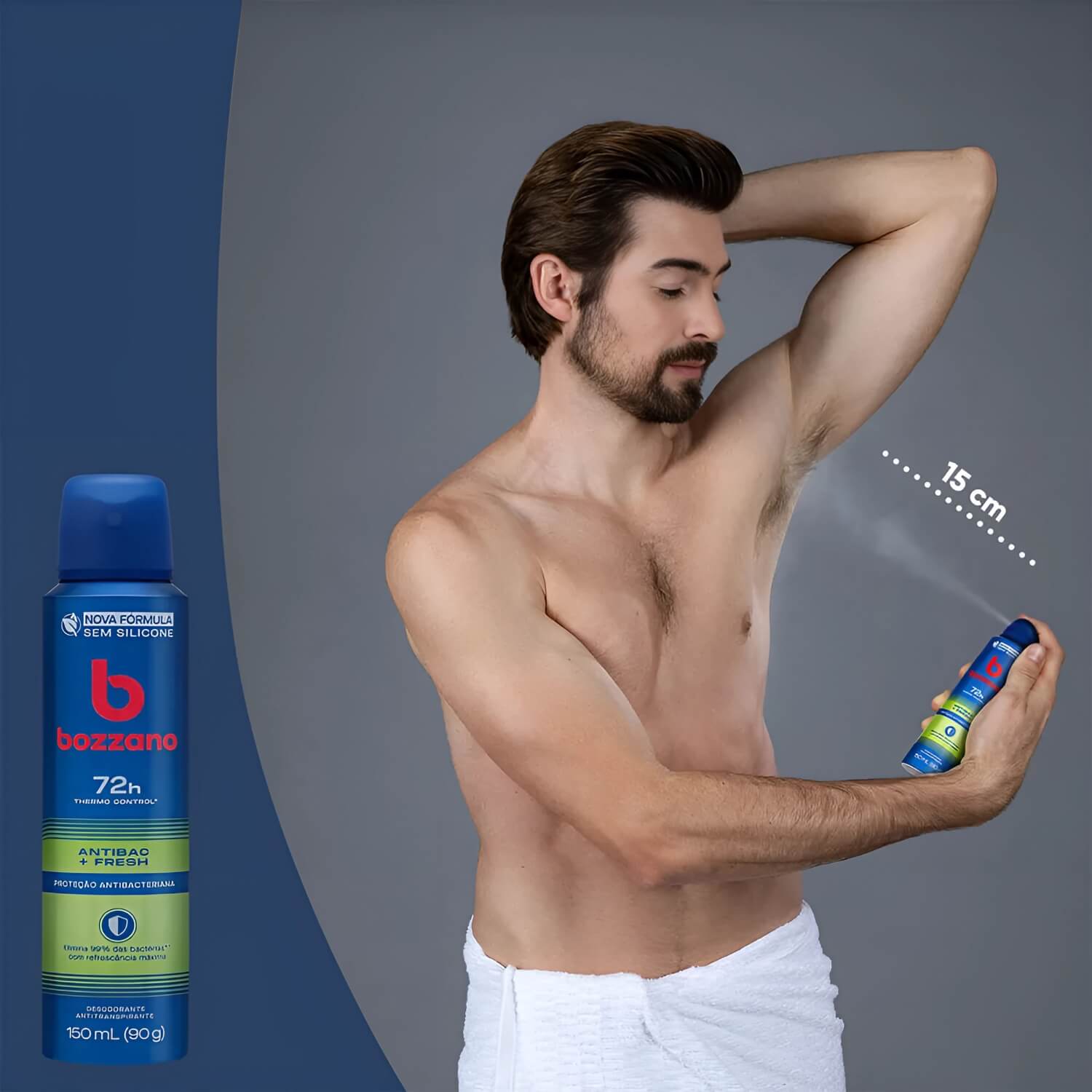 Kit 2 Desodorante Antitranspirante Bozzano Antibac Fresh — BOZZANO