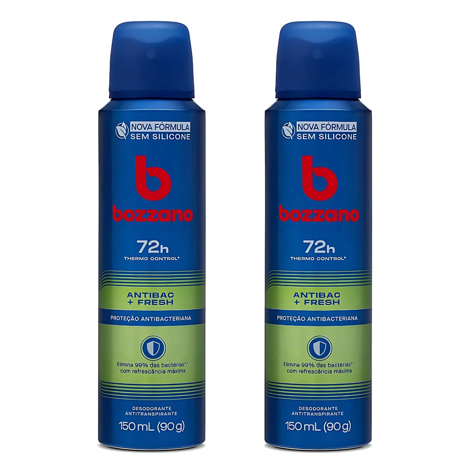Kit 2 Desodorante Antitranspirante Bozzano Antibac Fresh — BOZZANO
