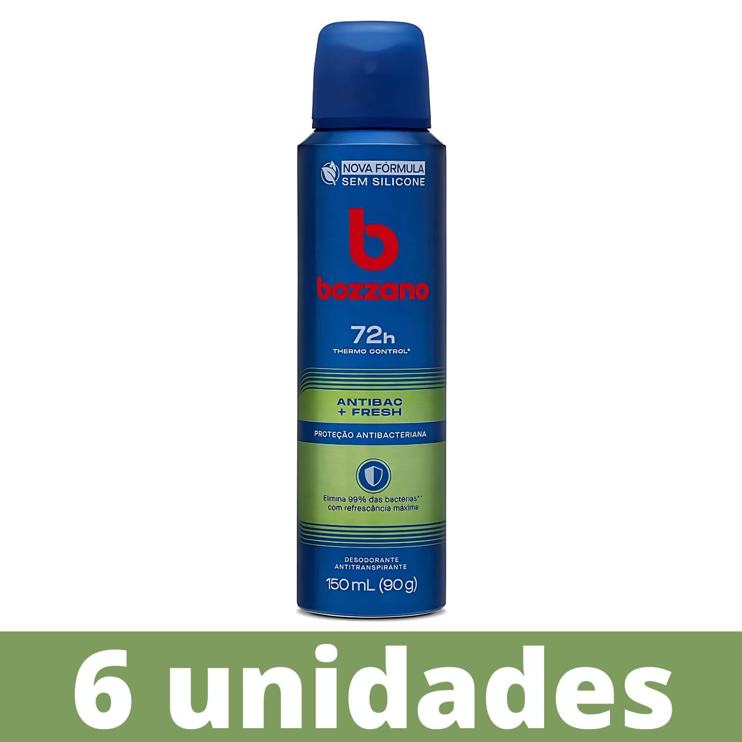 Kit 6 Desodorantes Bozzano Antibac Fresh — BOZZANO