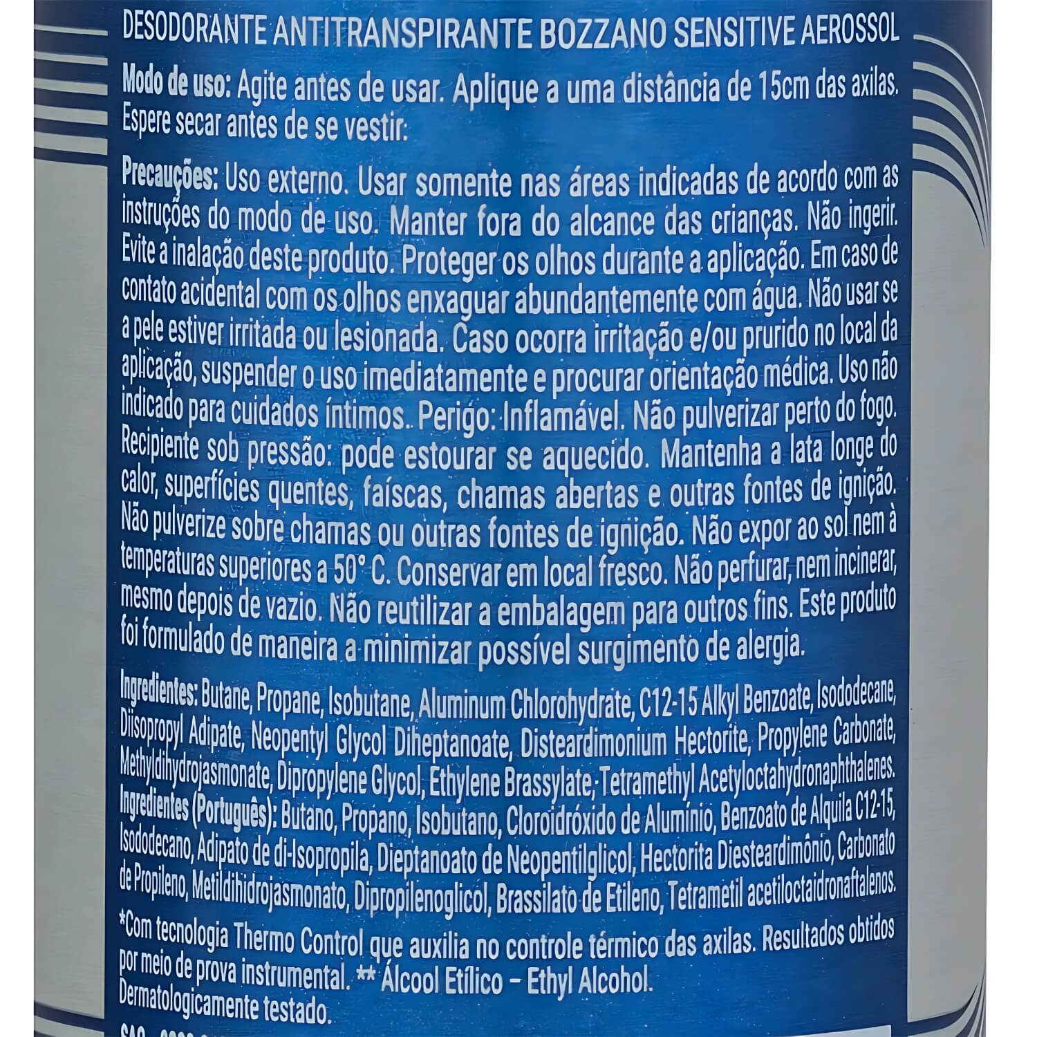 Desodorante Bozzano Sensitive Sem Perfume 150ml — BOZZANO