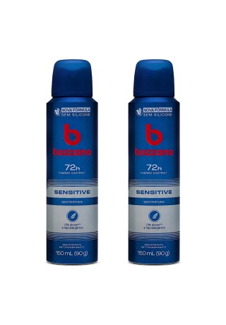 Kit 2 Desodorante Antitranspirante Bozzano Sensitive — BOZZANO