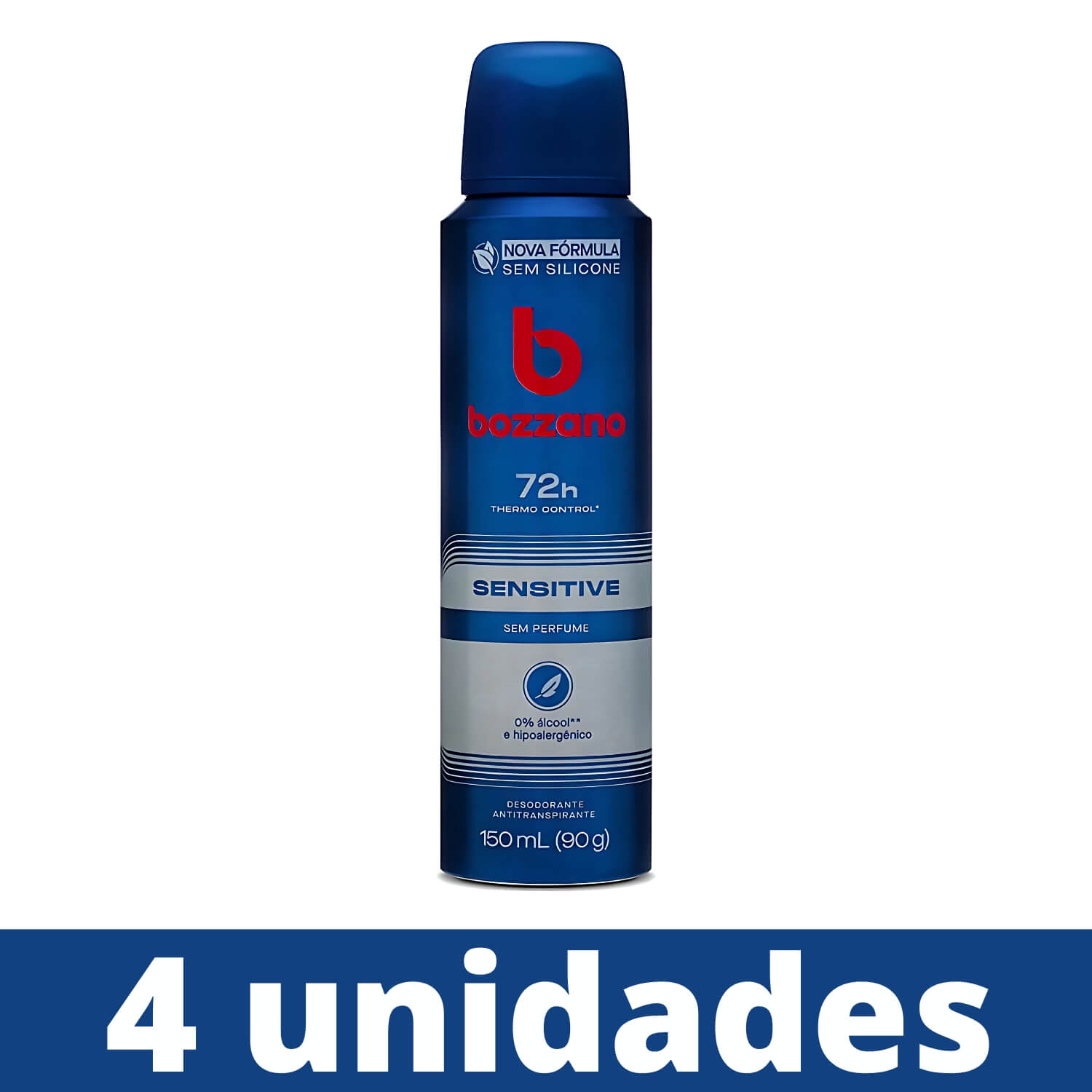 Kit 4 Desodorante Antitranspirante Bozzano Sensitive — BOZZANO