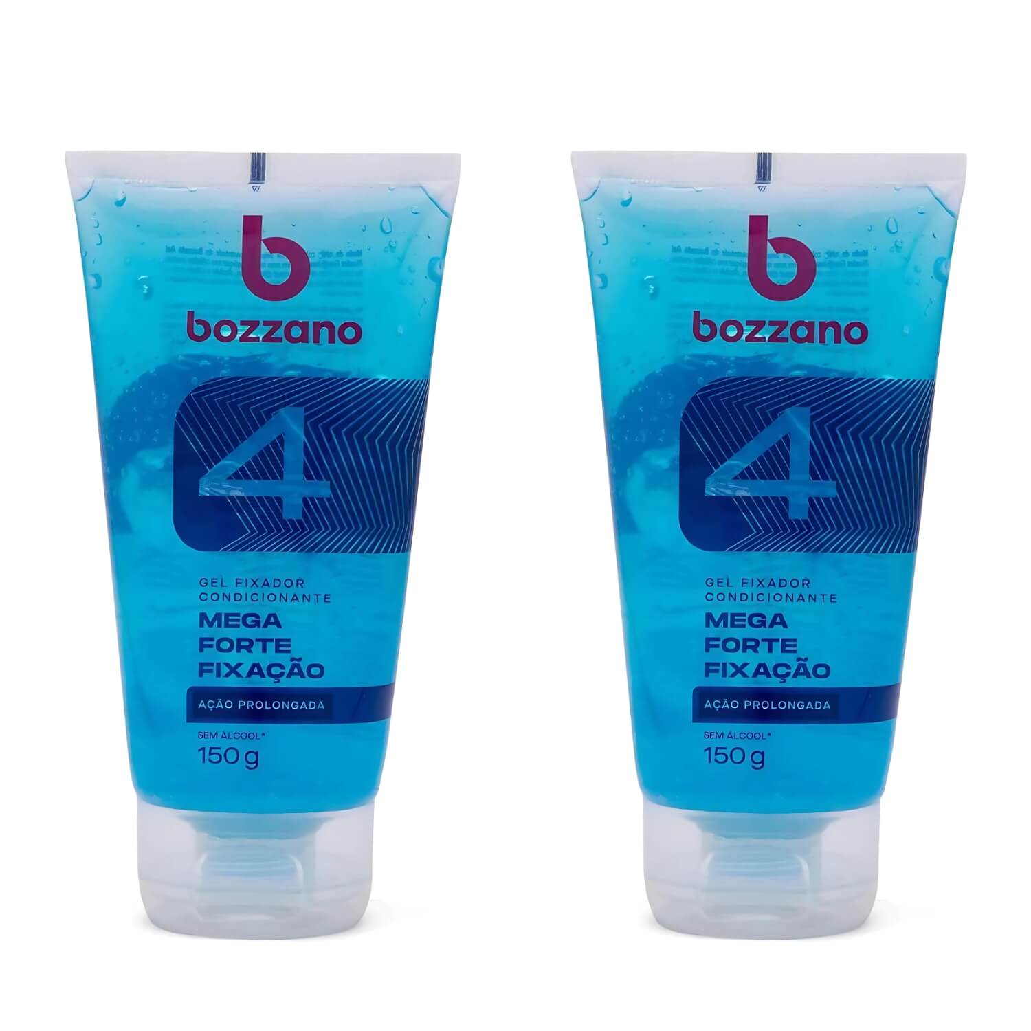 Kit 2 Gel Fixador Bozzano Mega Forte Fator 4 — BOZZANO