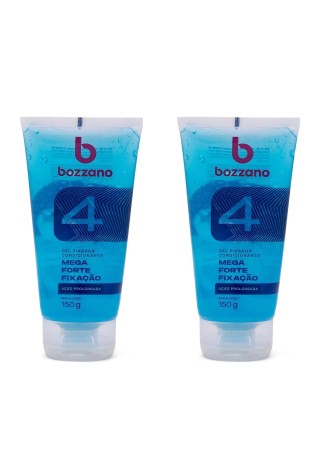 Kit 2 Gel Fixador Bozzano Mega Forte Fator 4 — BOZZANO