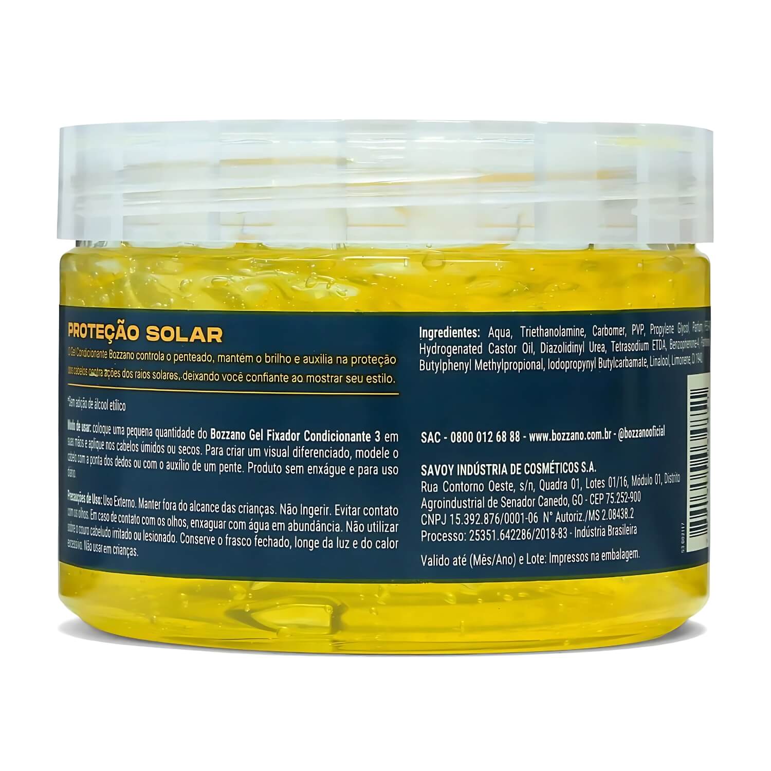 Kit 2 Gel Fixador para Cabelo Bozzano Fator 3 Proteção Solar — BOZZANO