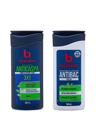 Kit Bozzano | Shampoo Anticaspa e Sabonete Líquido Fresh — BOZZANO