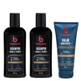 Kit 2 Shampoos e Balm de Barba Bozzano — BOZZANO