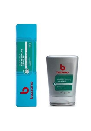 Kit Creme de Barbear e Gel Pós Barba Bozzano Refrescante — BOZZANO
