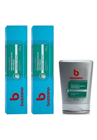 Kit Bozzano 2 Cremes de Barbear + Gel Pós Barba Refrescante — BOZZANO