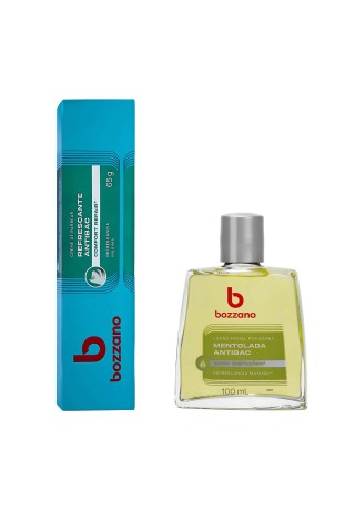 Kit para Barbear - Creme e Loção Pós Barba Bozzano Mentolada Antibac — BOZZANO