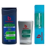 Kit Creme de Barbear + Gel Pós Barba e Shampoo Anticaspa Bozzano — BOZZANO
