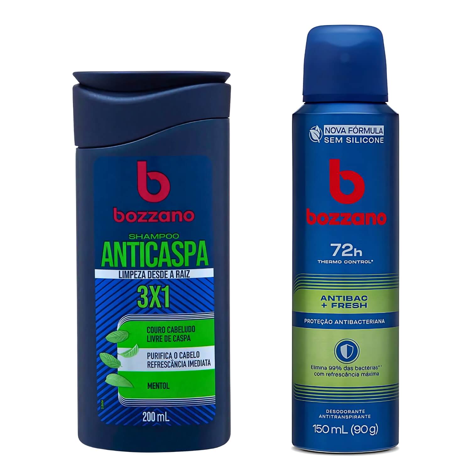 Kit Bozzano Shampoo Anticaspa + Desodorante Antibac Fresh 72h — BOZZANO