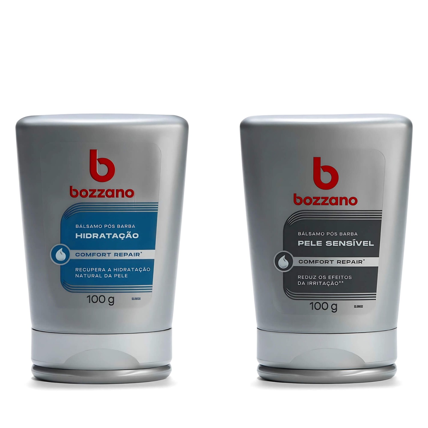 Kit 2 Bálsamos Pós-Barba Bozzano Hidratação e Pele Sensível — BOZZANO
