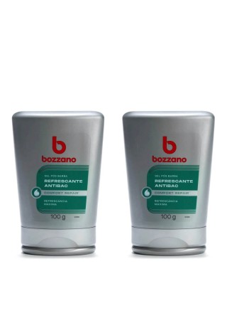 Kit 2 Gel Pós Barba Bozzano Refrescante Antibac 100g — BOZZANO