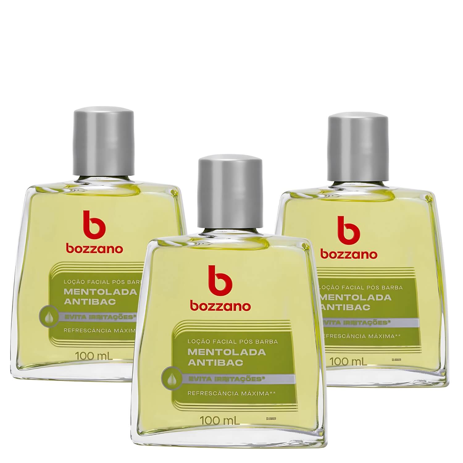 Kit 3 Loção Pós Barba Bozzano Mentolada Antibac — BOZZANO