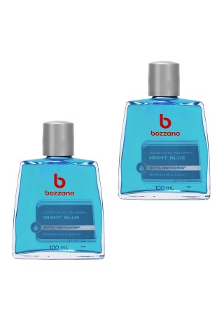 Kit 2 Loção Pós-Barba Bozzano Night Blue Suave 100ml — BOZZANO