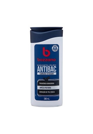 Sabonete Líquido Bozzano Antibac Carvão Ativado 240ml — BOZZANO