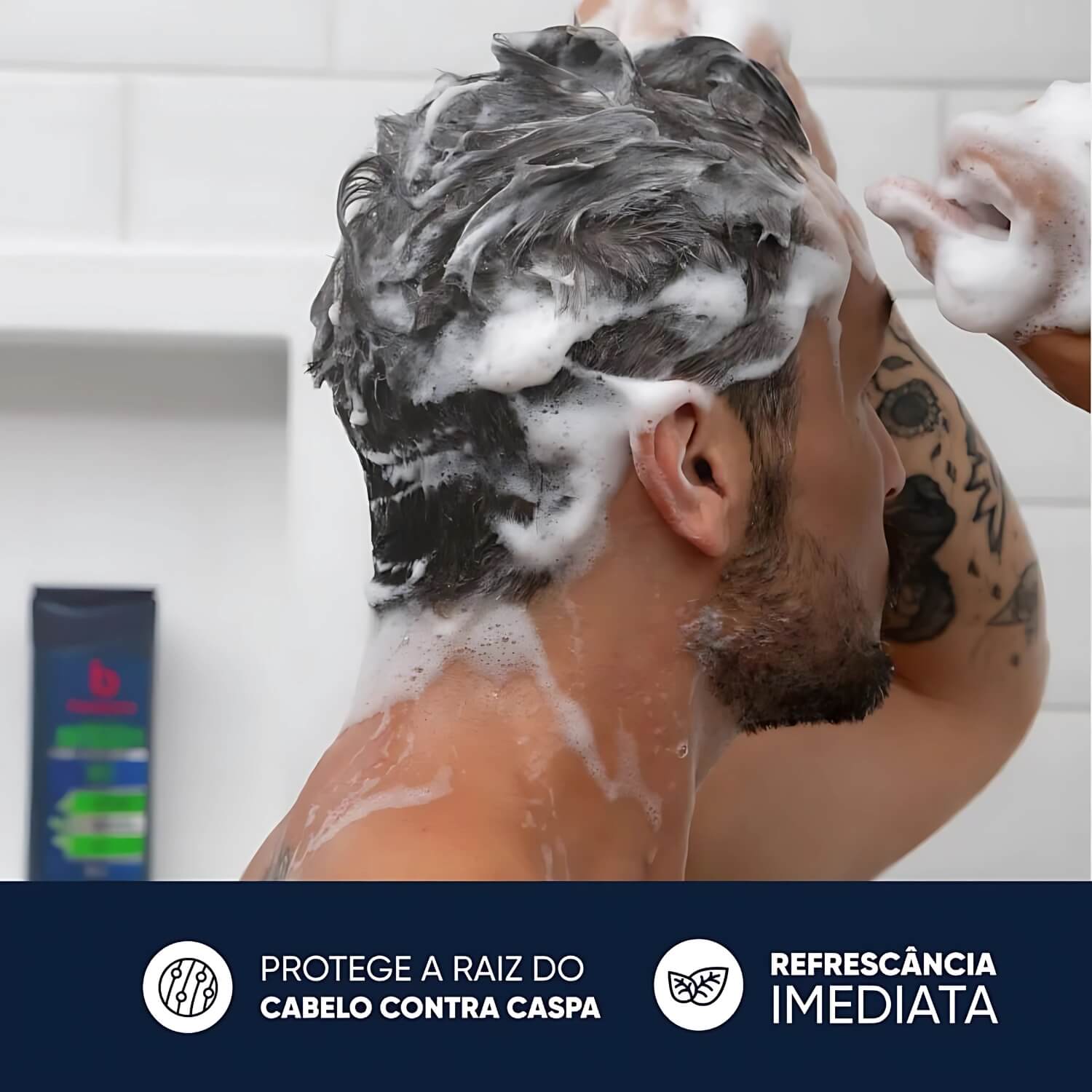 Kit 2 Shampoos Anticaspa Bozzano 3 em 1 — BOZZANO