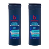 Kit 2 Shampoos Bozzano 3 em 1 Cachos e Crespos 325ml — BOZZANO