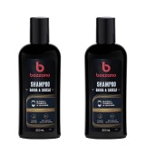 Kit 2 Shampoos Bozzano Barba, Cabelo e Bigode — BOZZANO