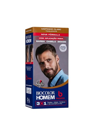 Tonalizante Biocolor Homem Bozzano Castanho Claro — BOZZANO
