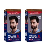 Kit 2 Tonalizantes Biocolor Homem Bozzano Castanho Médio — BOZZANO