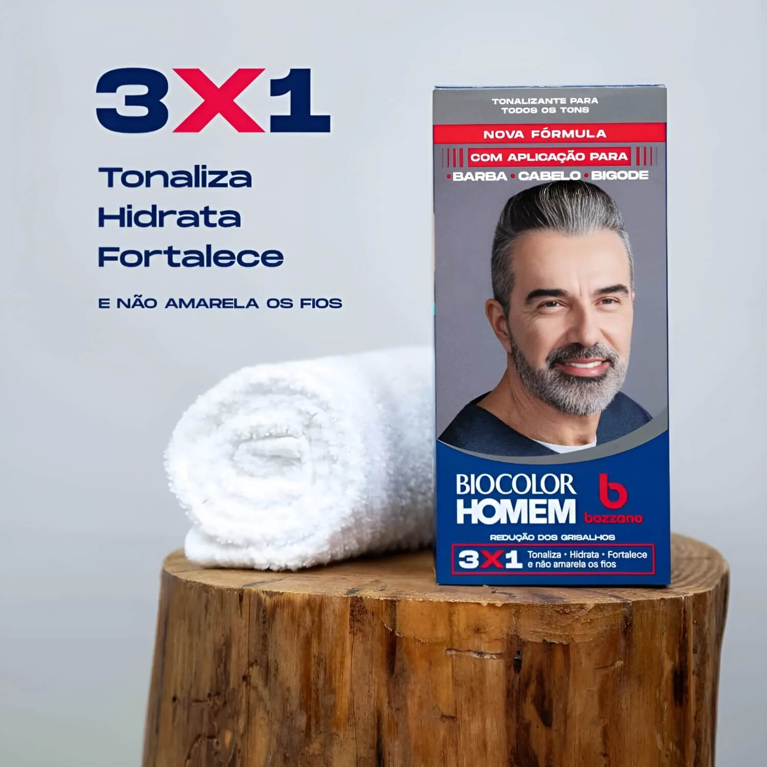 Tonalizante Biocolor Homem Bozzano Redução de Grisalhos — BOZZANO