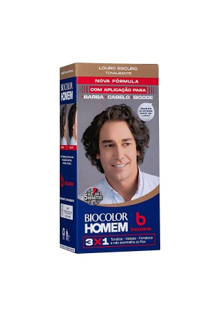 Tonalizante Biocolor Homem Bozzano Louro Escuro — BOZZANO