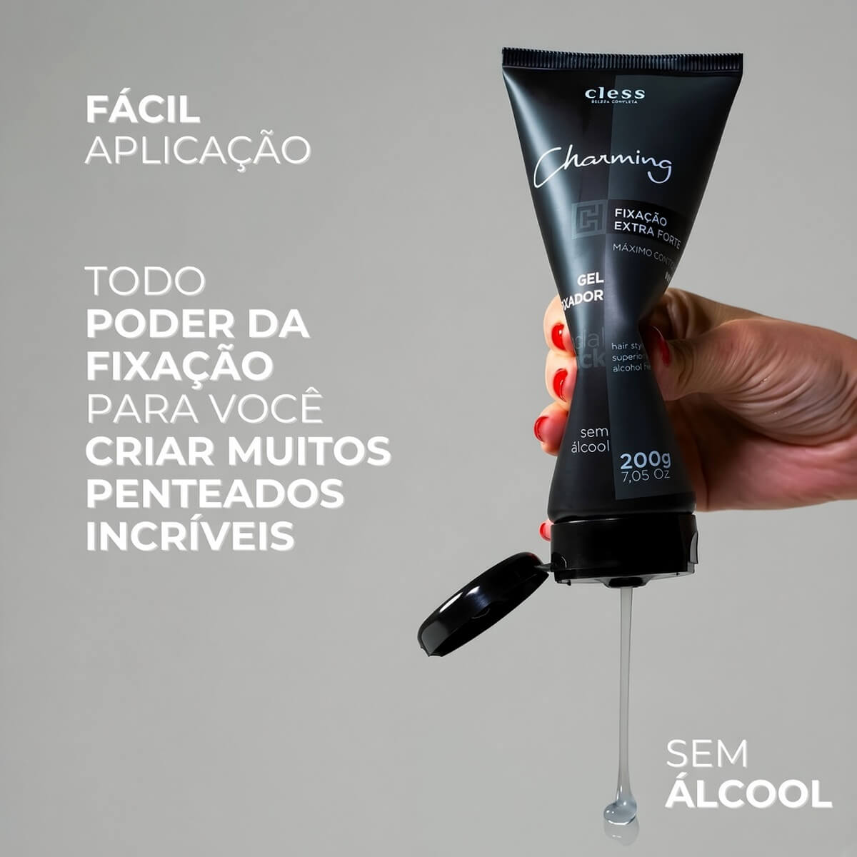 Gel Fixador Charming Cless Extra Forte 200g — CHARMING