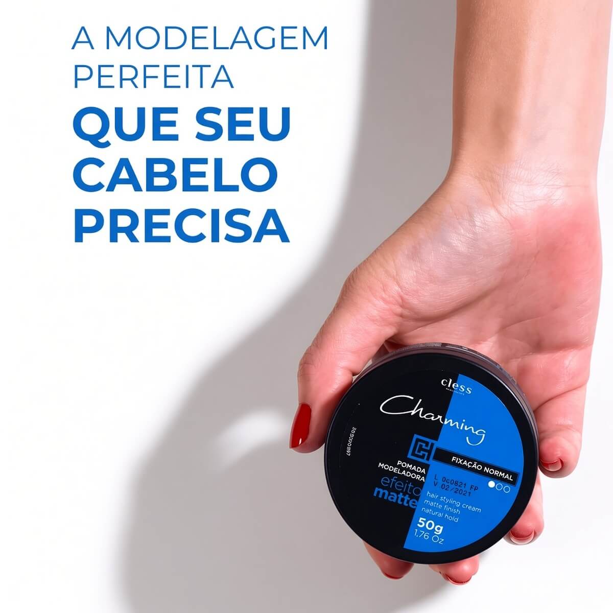 Pomada Modeladora Charming Cless Matte Fixação Normal 50g — CHARMING