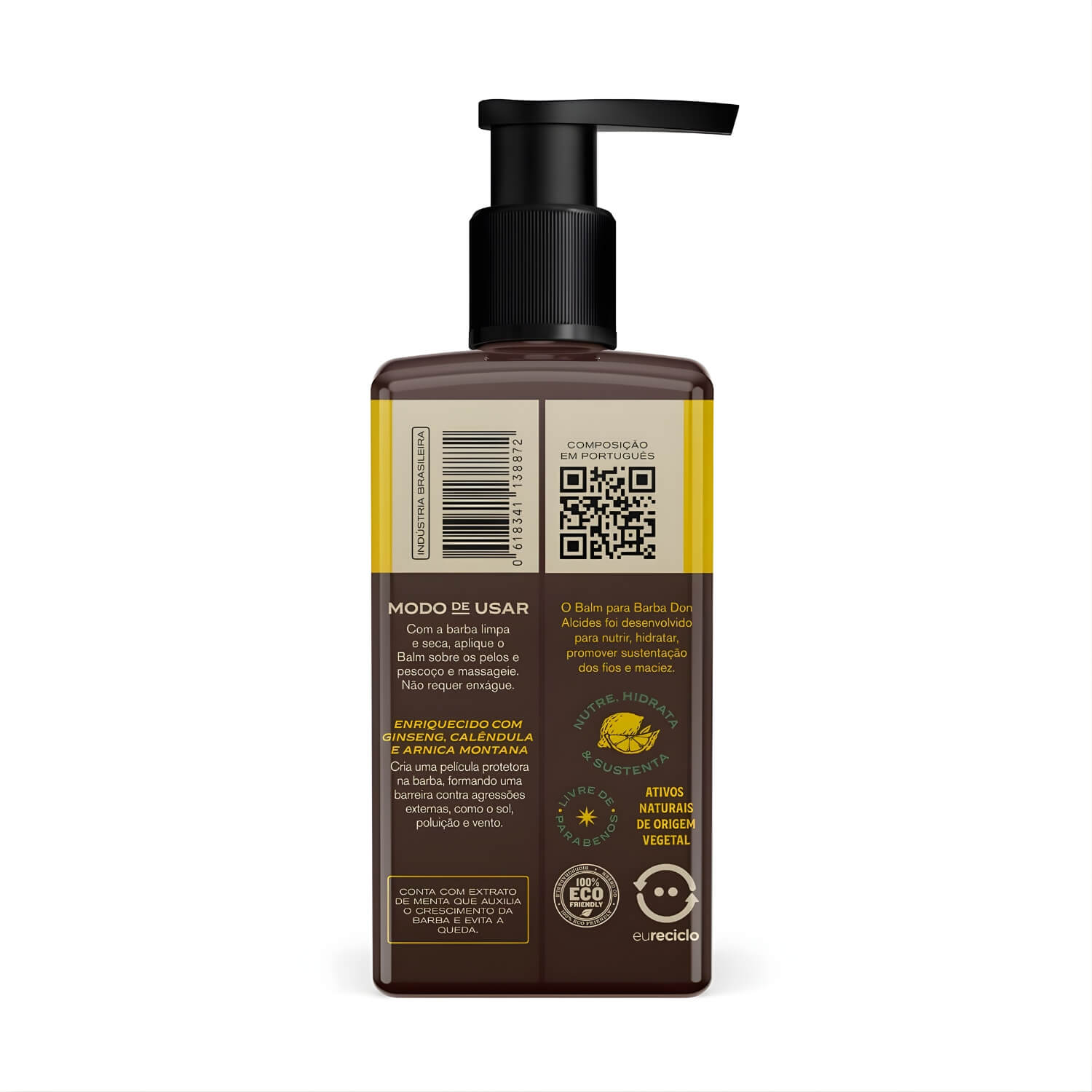 Kit Shampoo e Balm para Barba + Pomada Modeladora Don Alcides Lemon Bone — DON ALCIDES
