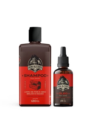 Kit para Barba Shampoo + Óleo Don Alcides Barba Negra — DON ALCIDES